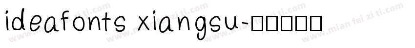 ideafonts xiangsu字体转换